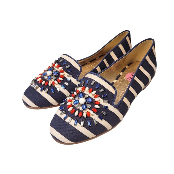 Kate Spade NEW Tia Striped Firework Loafers - Picture 1 of 5
